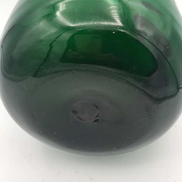 VTG/MCM 50's Large 14" Blenko Blown Glass Green Pitcher - Picture 8 of 9